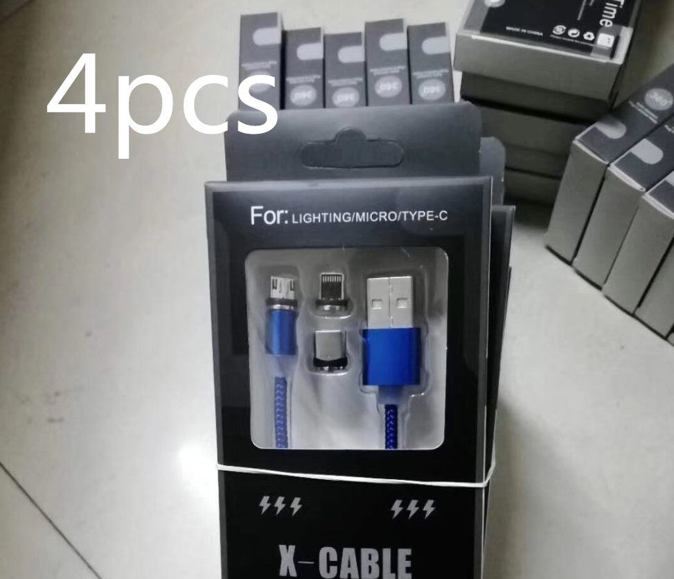 Android Type c Three-in-One Magnetic Suction Head Charging Cable - Image 10