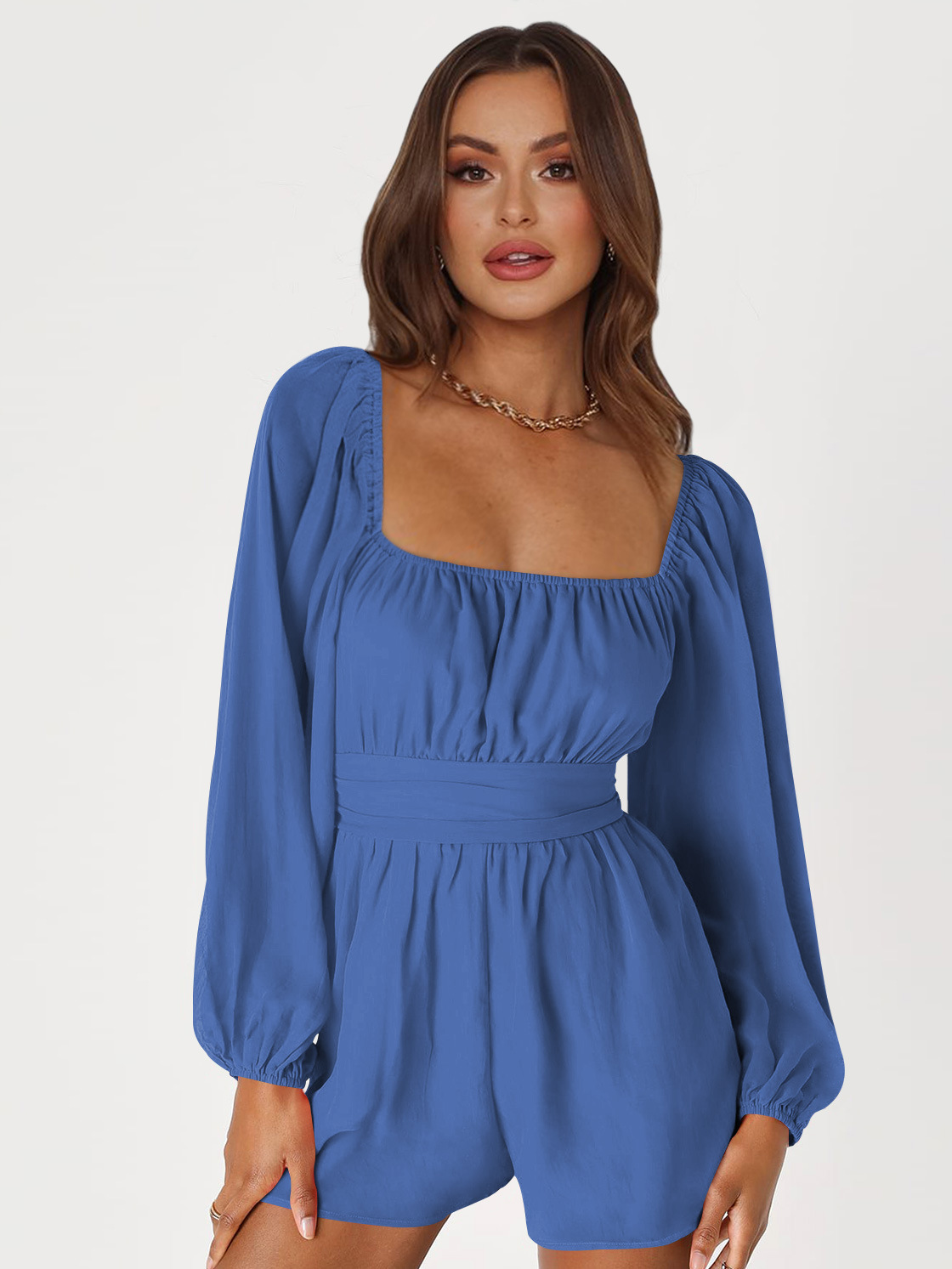 Long Sleeve Lantern Jumpsuit, picture 3 of 7