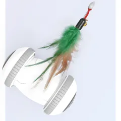 Interactive Cat Toy With Interchangeable Heads Pet Feather Toys - Funny Cat Robot - View 1