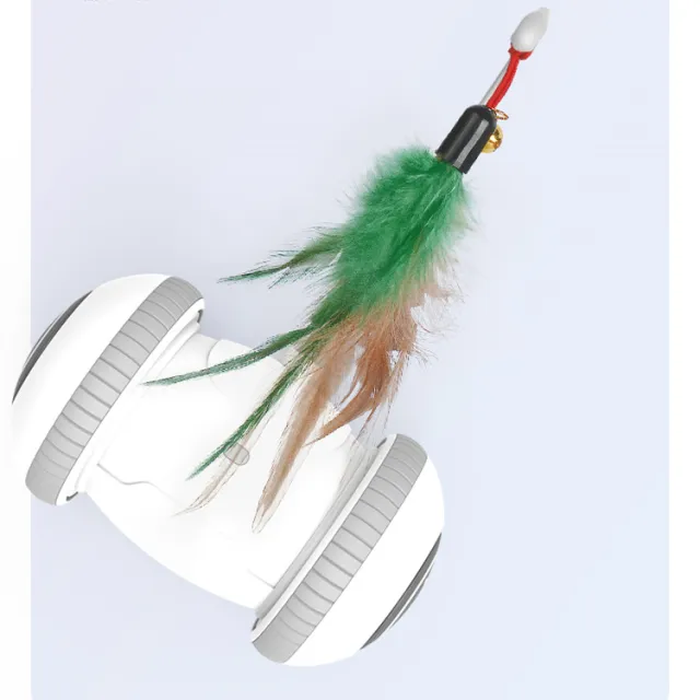 Interactive Cat Toy With Interchangeable Heads Pet Feather Toys Funny Cat Robot - Shop at LoveMi
