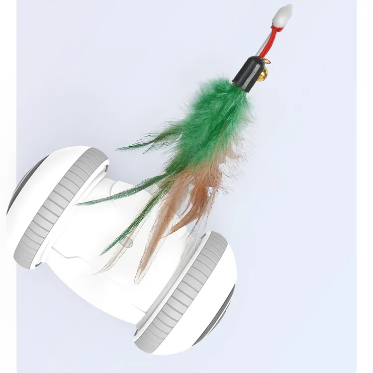Interactive Cat Toy With Interchangeable Heads Pet Feather Toys – image 6