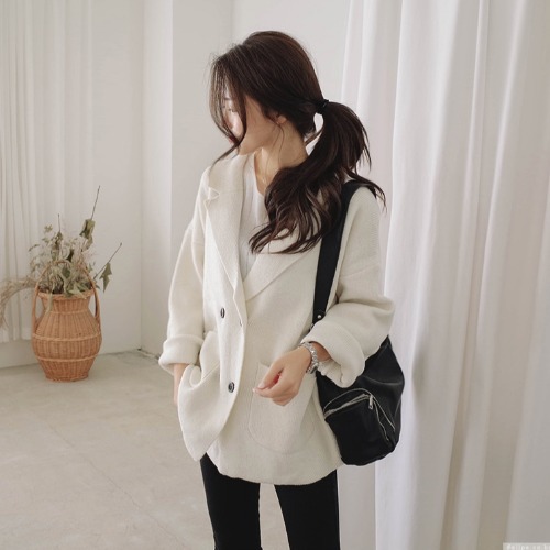 Title 5, Solid color sweater cardigan jacket