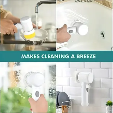 Electric Spin Cleaning Brush, USB Rechargeable Handheld