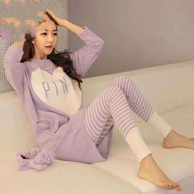 Title 9, Long sleeve pajamas for women in autumn and win...