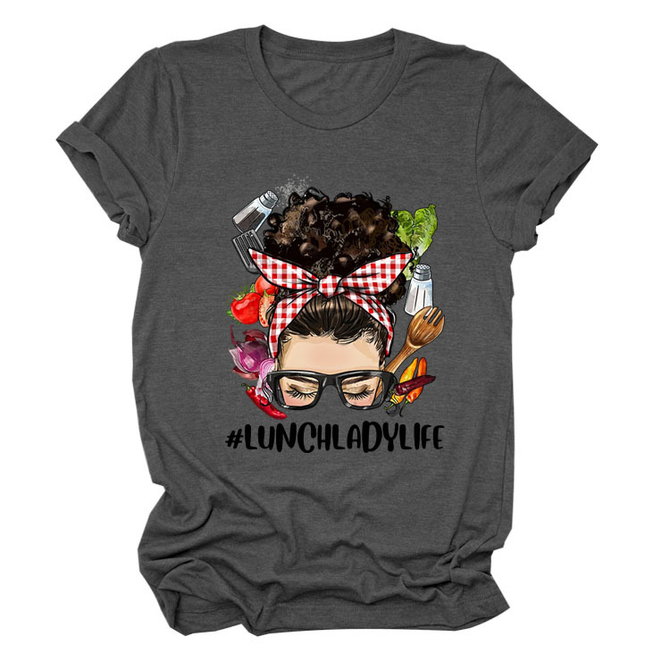 Letter Fashion Loose New Short Sleeve T-shirt