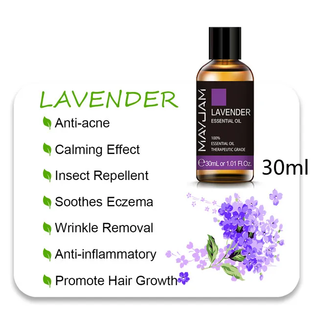 MAYJAM 10ml 30ml Essential Oils For Humidifier Diffuser Lave - Lavender