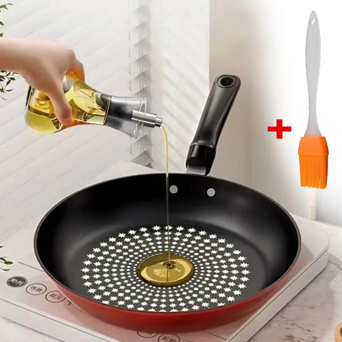 Frying Pan Non Stick 24cm Diamond,Easy To Clean, Induction Compatible — image 8