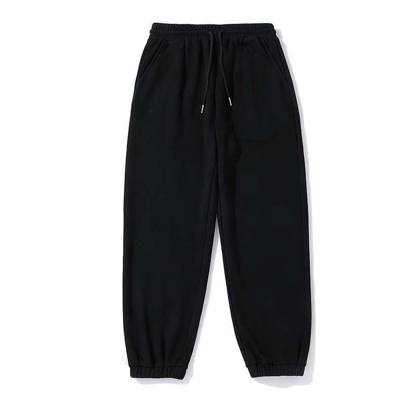 Solid Color Trousers Men's Knit Trousers With Small Feet