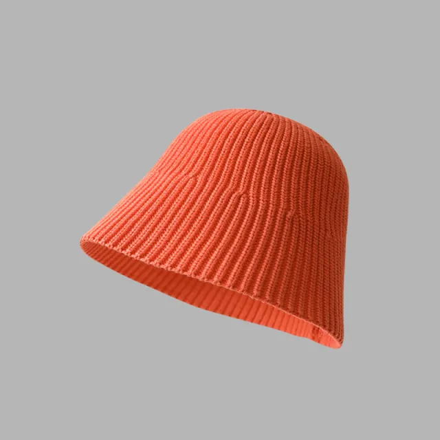 Girls' Solid Color Woven Bucket Hat Orange - Shop at LoveMi