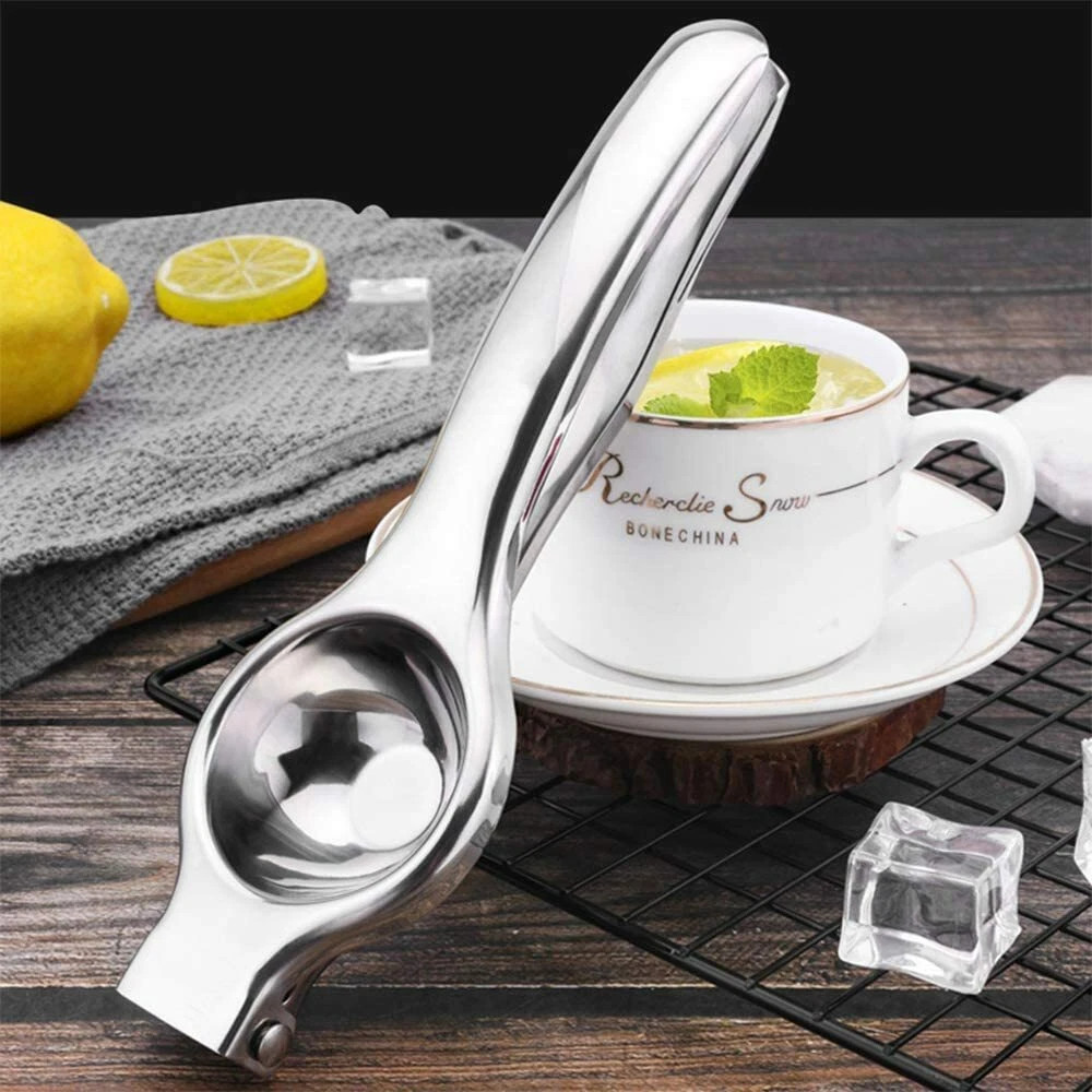 Handheld Stainless Steel Citrus Juicer - Perfect For Lemons, Oranges & Limes — image 3