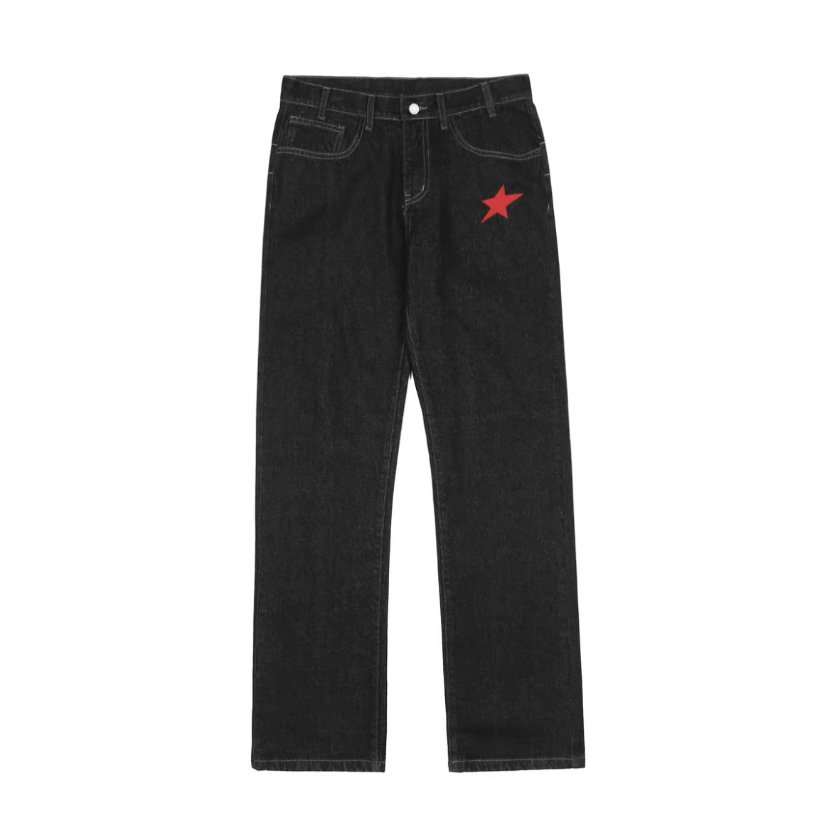 Title 2, Mens Loose Straight Trousers Comfortable Relax...