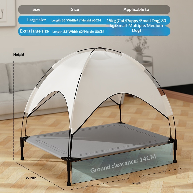 Cat Bed, Pet Camping Bed, Large Tent, All-season, Washable, Puppy Bed