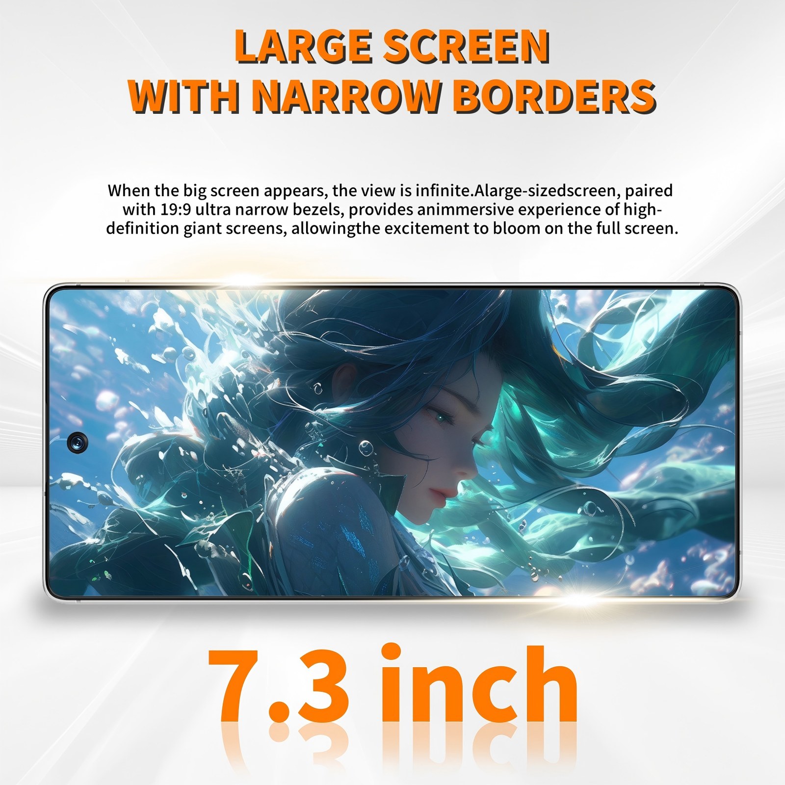 C26 Ultra 5G Unlocked Smartphone, 8GB RAM 256GB Storage Android 15 Cell Phone, 6.9inch FHD Display, 8000mAh Long Battery, Dual SIM, Face & Fingerprint Unlock, GPS, Built-in Stylus