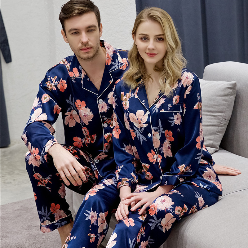 Title 5, Luxury Spring And Autumn Couple Pajamas