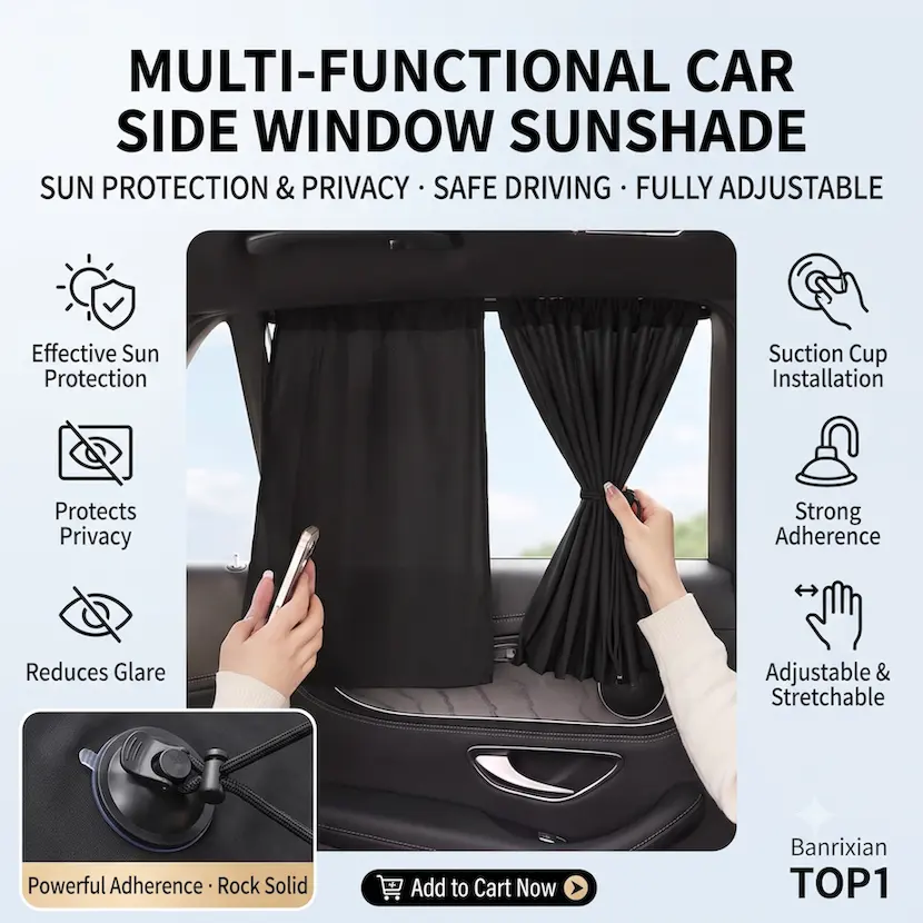Car Side Window Sunshade