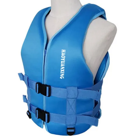 Vest Aid Swimsuit High Buoyancy Water Rescue Neoprene Life Jacket - Blue