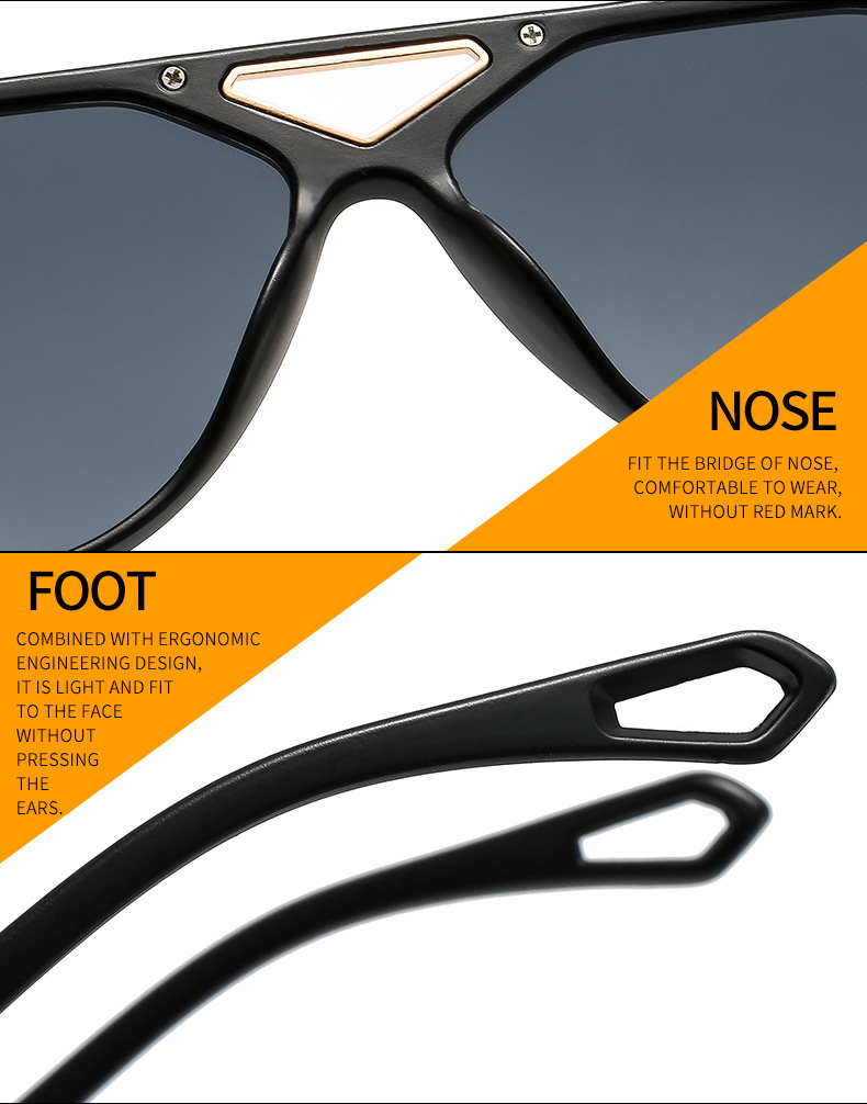 European And American Men's And Women's Trendy Retro Sunglasses - Image 8