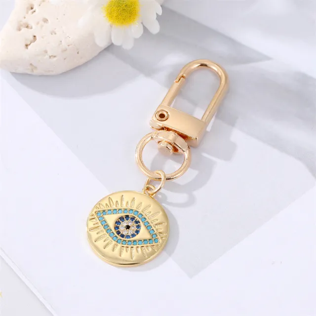 Dot Drilling Alloy Love Eye Keychain 7 Style - Shop at LoveMi