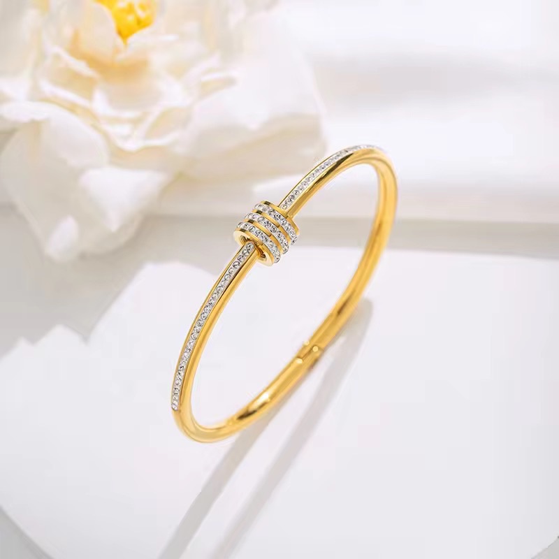 Girls' Fashionable Luxurious Versatile Full Diamond Bracelet