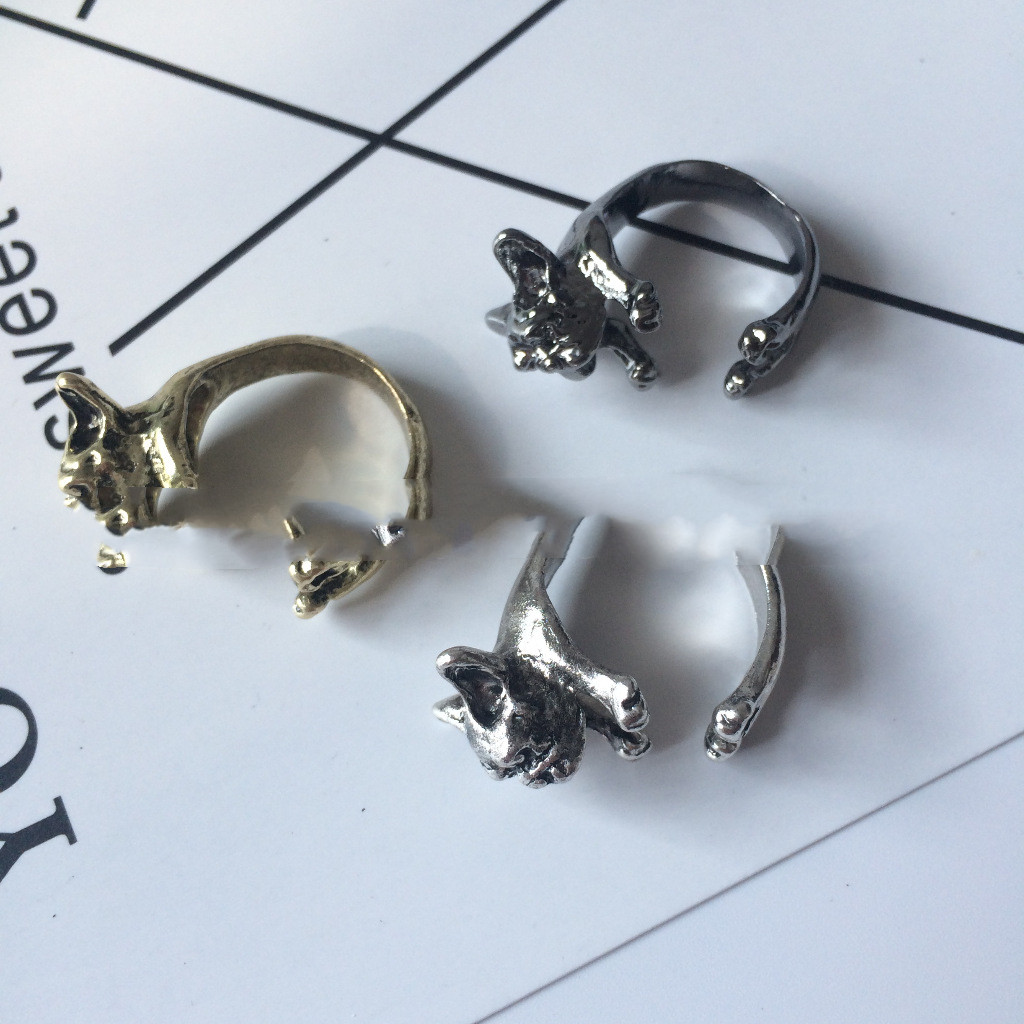 خاتم على طراز فرنسي رجعي قابل للتعديل - مجوهرات أوروبية وأمريكية