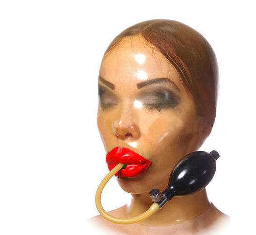Creative Fashion Party Latex Head Cover Mask Black - Shop at LoveMi