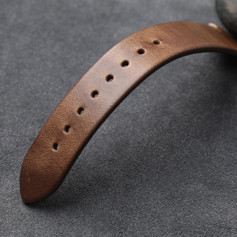 Leather Strap 22MM Original Color Retro Ultra-thin