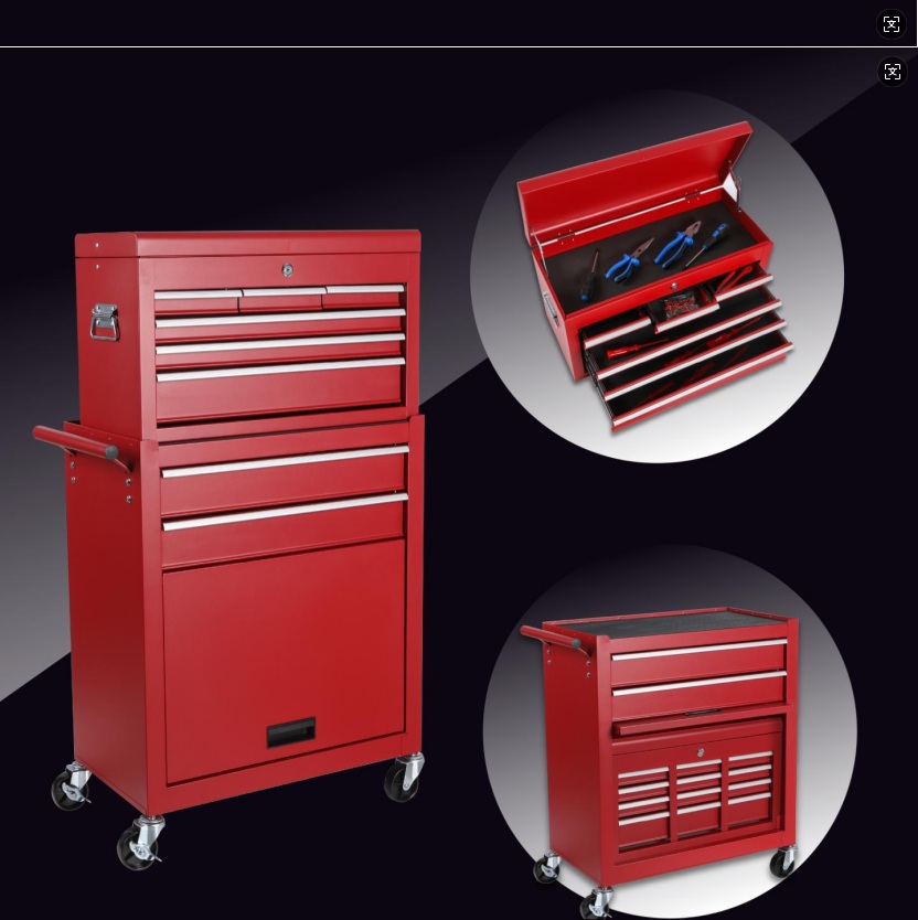 8 DRAWERS TOOL CABINET COMBO — foto 6