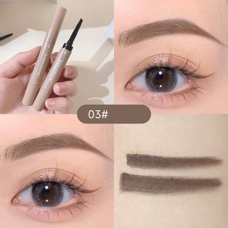 Waterproof Sweat proof Lasting Non fading Non smudged Eyebrow Pencil Dyed Eyebrow Cream Cool Brown - Shop at LoveMi