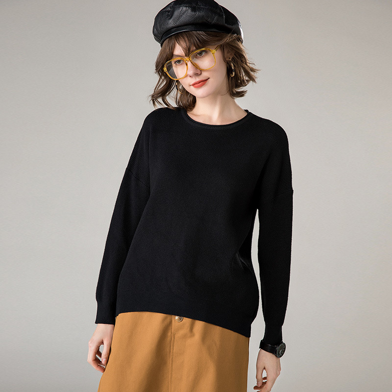 Title 2, Fashion Lazy Cashmere Knit Bottom Thin Sweater