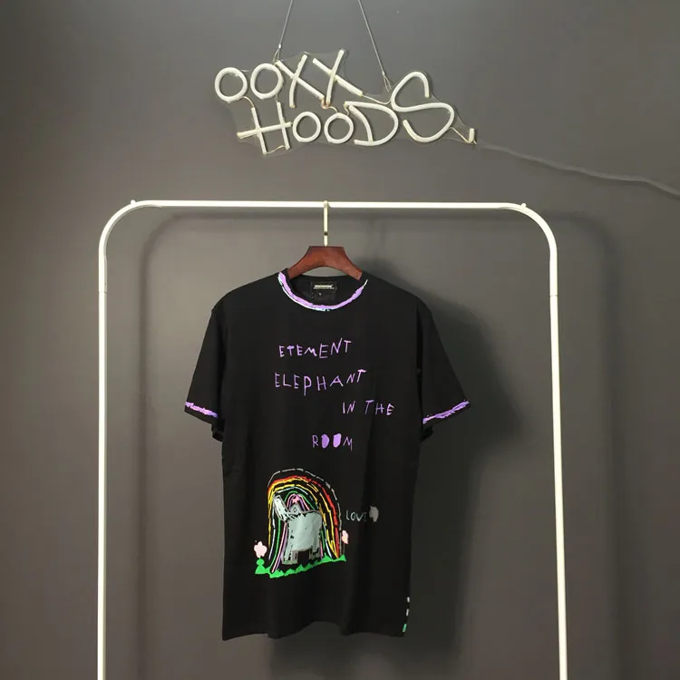 All-match Fashion Half-sleeved Tee Short-sleeved T-shirt For Men And Women - Black