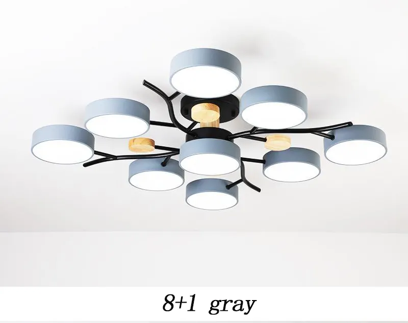 Nordic Simple Log Macaron Living Room LED