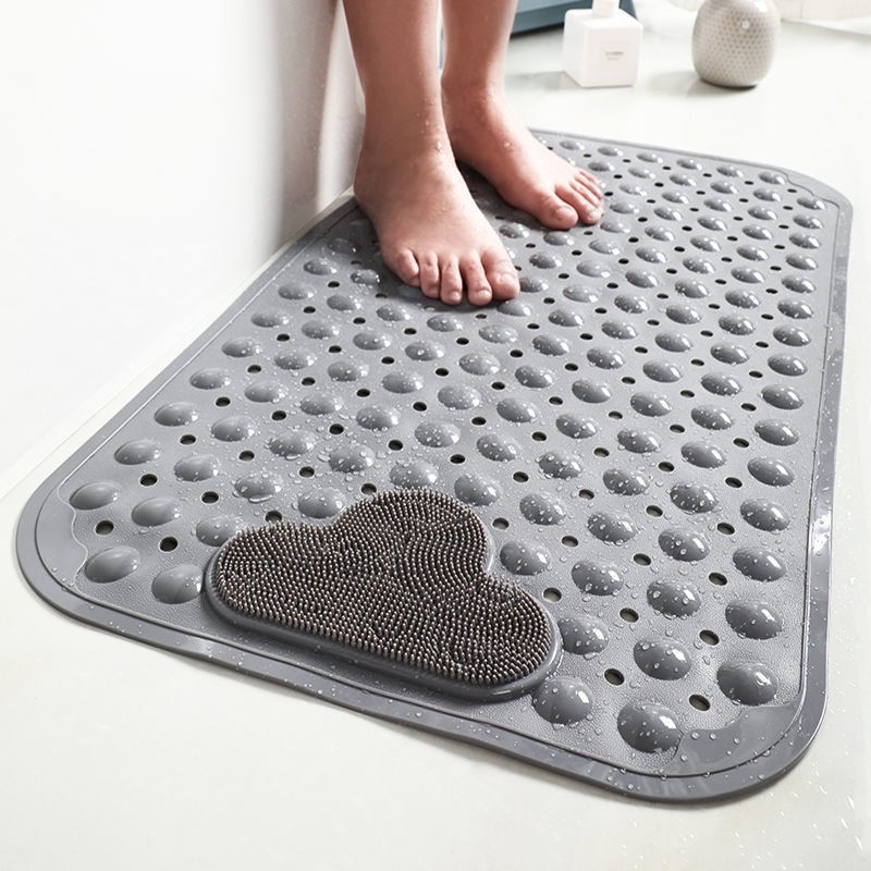 Anti Mold Rubber Shower Mat Non Slip Bathtub Strong Suction Extra Large Bath Mat