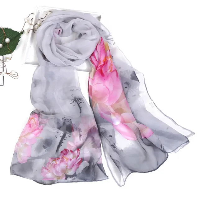Summer Sunscreen Simulation Silk Beach Towel All match Scarf 25Color - Shop at LoveMi