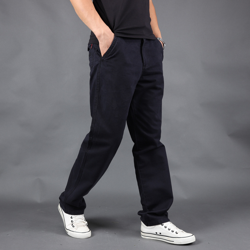 Title 7, Pantaloni casual da uomo in cotone taglie forti...