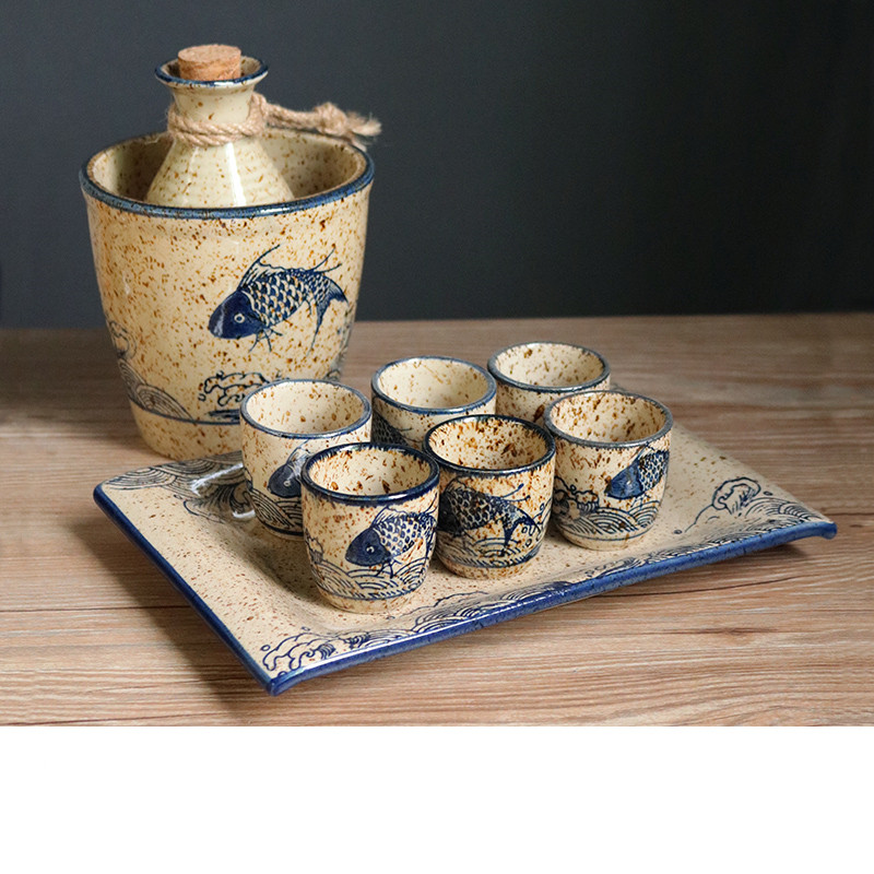 Ceramic Cold Wine Jug Set (14style)