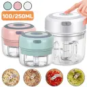 Mini Electric Garlic Chopper USB Charging Ginger Masher Machine Sturdy Durable Chili Vegetable Crusher Kitchen Tool view 1