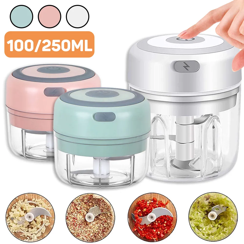 Mini Electric Garlic Chopper USB Charging Ginger