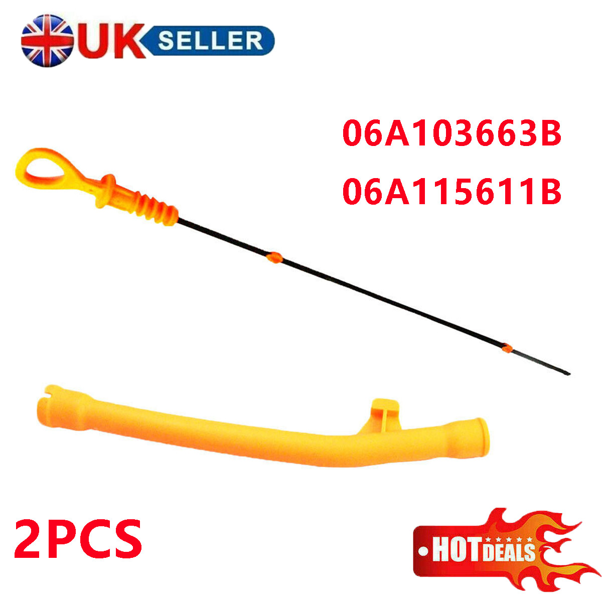 Engine Oil Dipstick Fits A Udi A3 TT Seat L Eon Skoda Octavia Mk1 VW 06A115611B — image 5