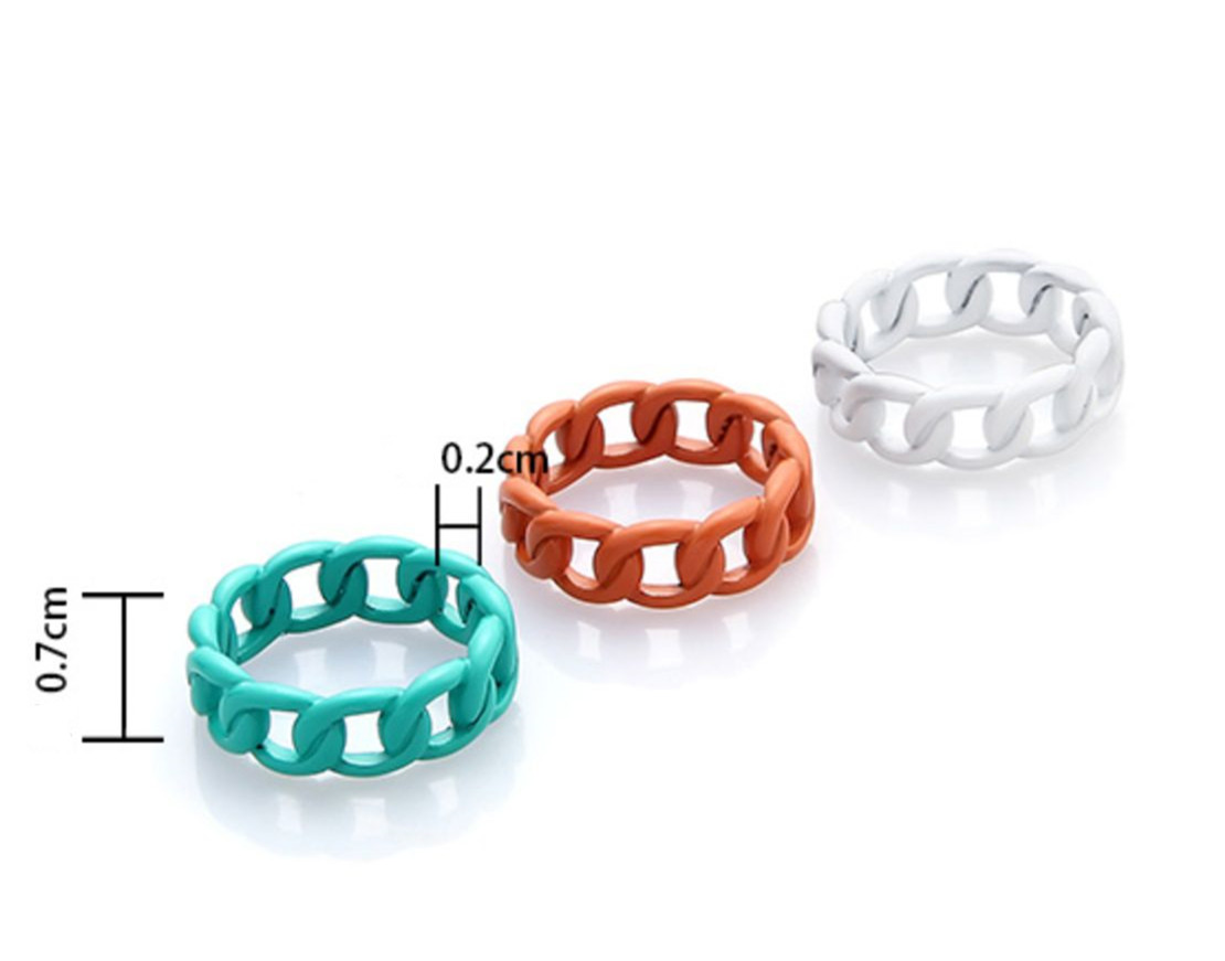 Title 1, Candy Color Fashion Ring Retro – Einzigartiger ...