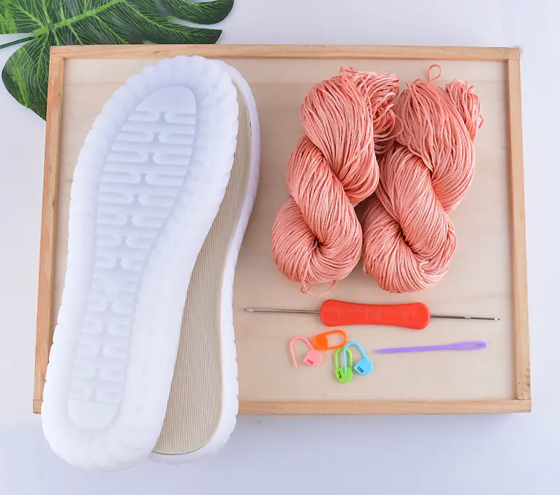 Hollow Thread Cow Tendon Bottom Crystal Hand Woven Material Bag