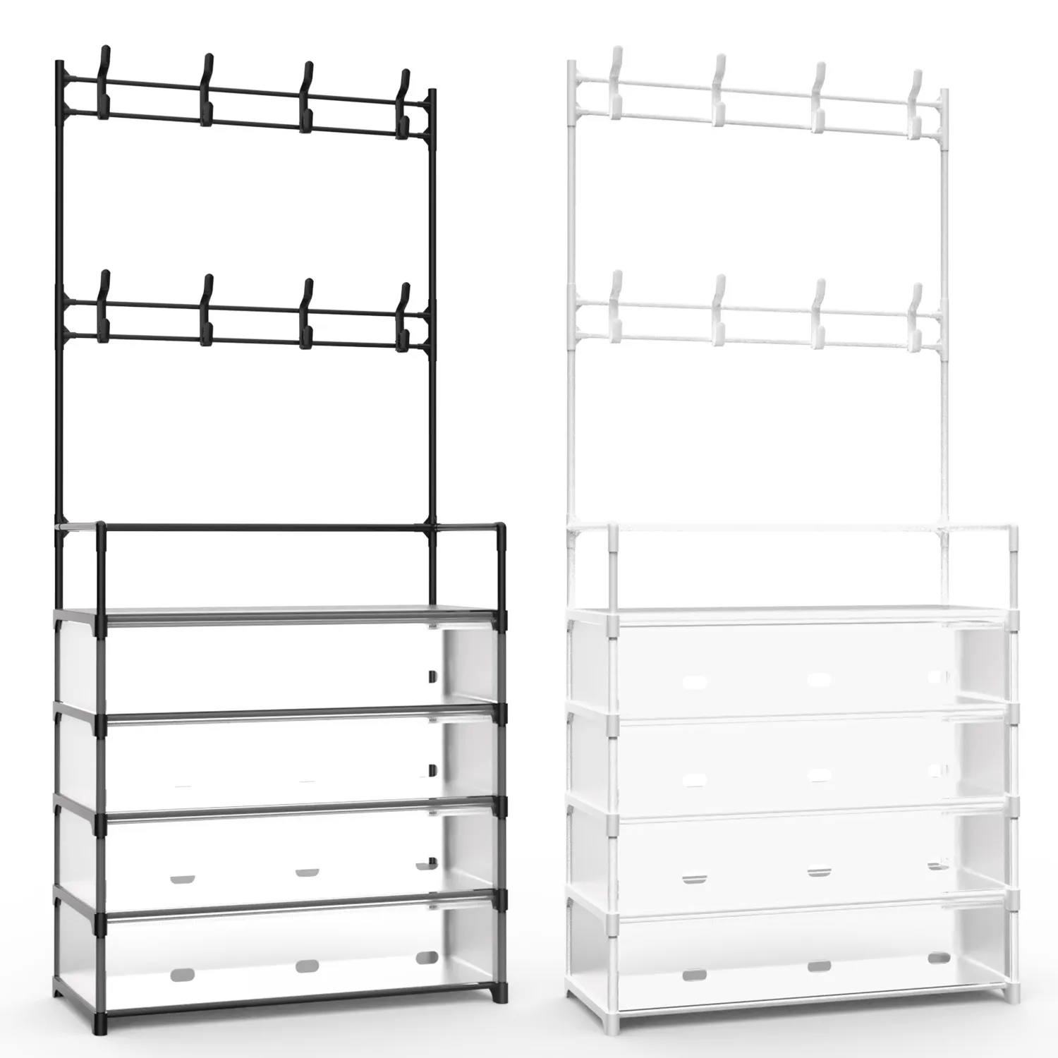 5Tier Dustproof Entryway Hall Tree Coat Rack