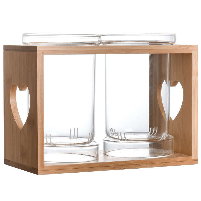 Household Glass Chopstick Holder Japanese Style Drain Chopstick Barrel