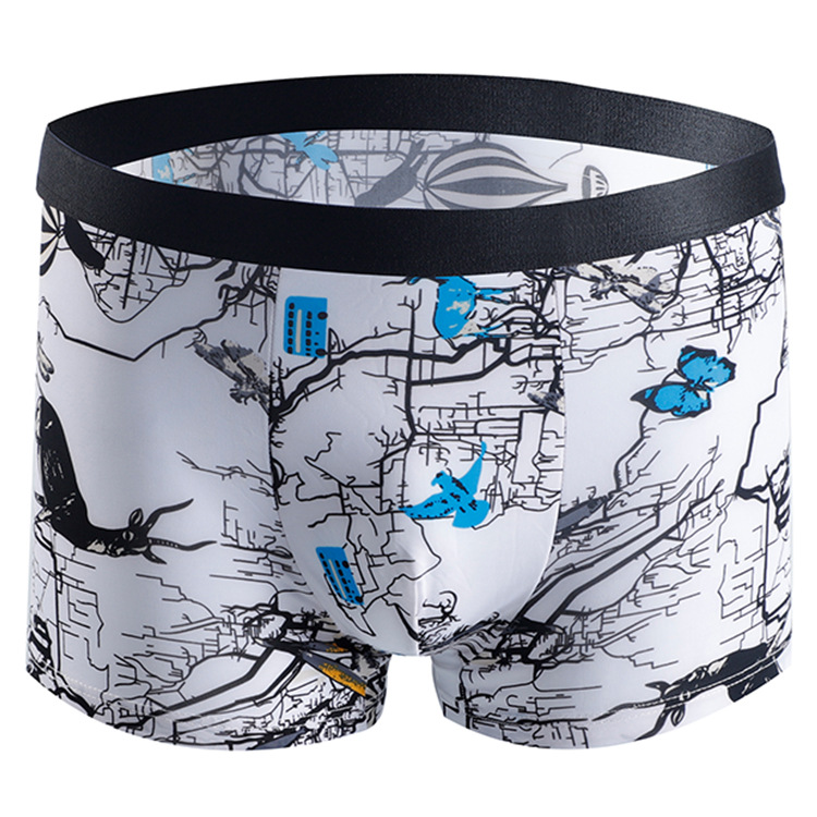 Title 7, Mens Fashion Print Breathable Boxer Shorts Com...