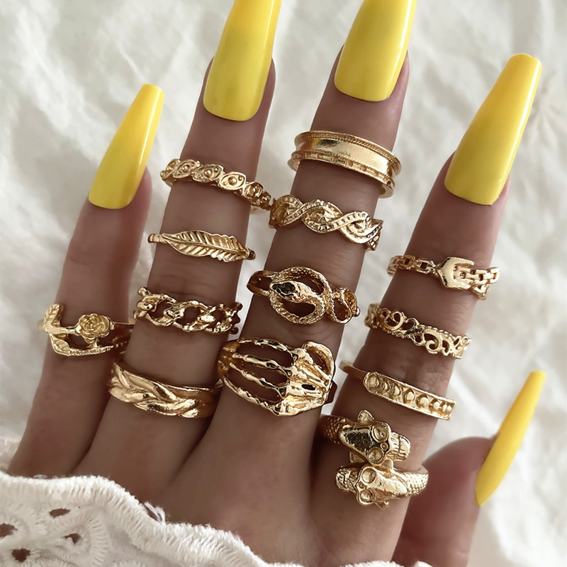 European And American Hot Style Ladies Ring Set