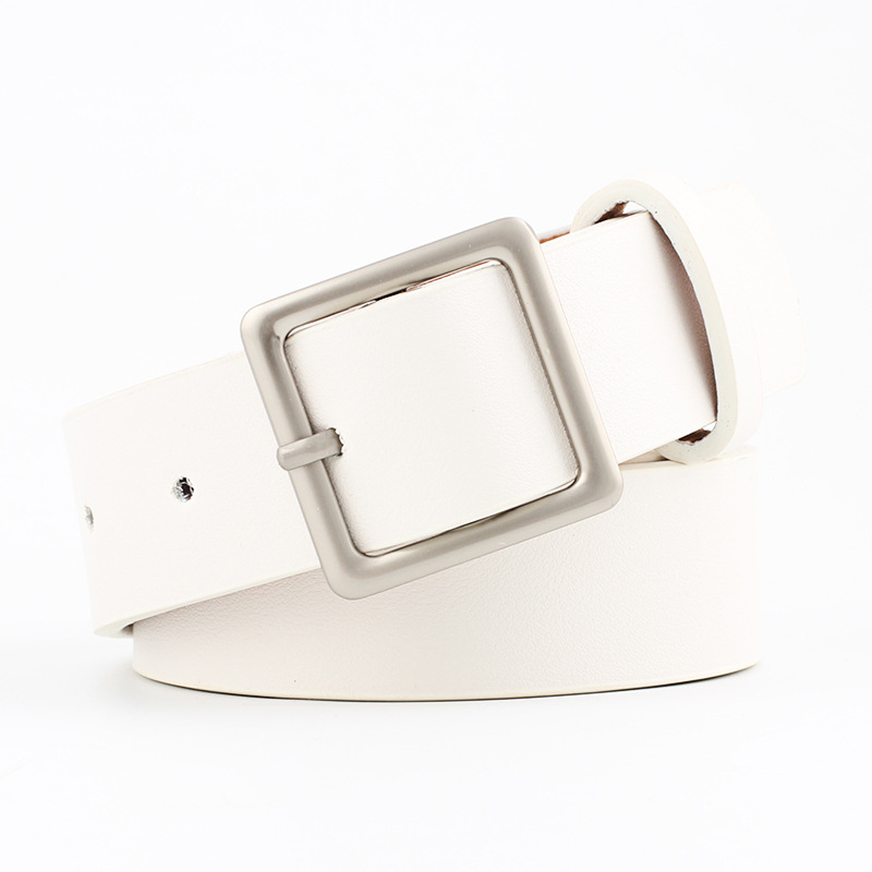 Title 14, All-match Square Buckle Pu Fashion Trend Belt