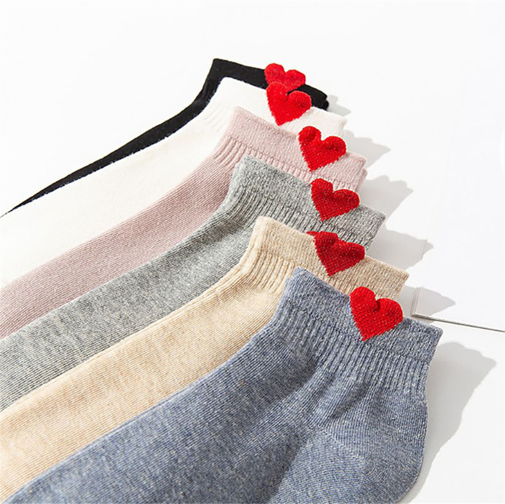 Women's Side Love Cotton Short Socks