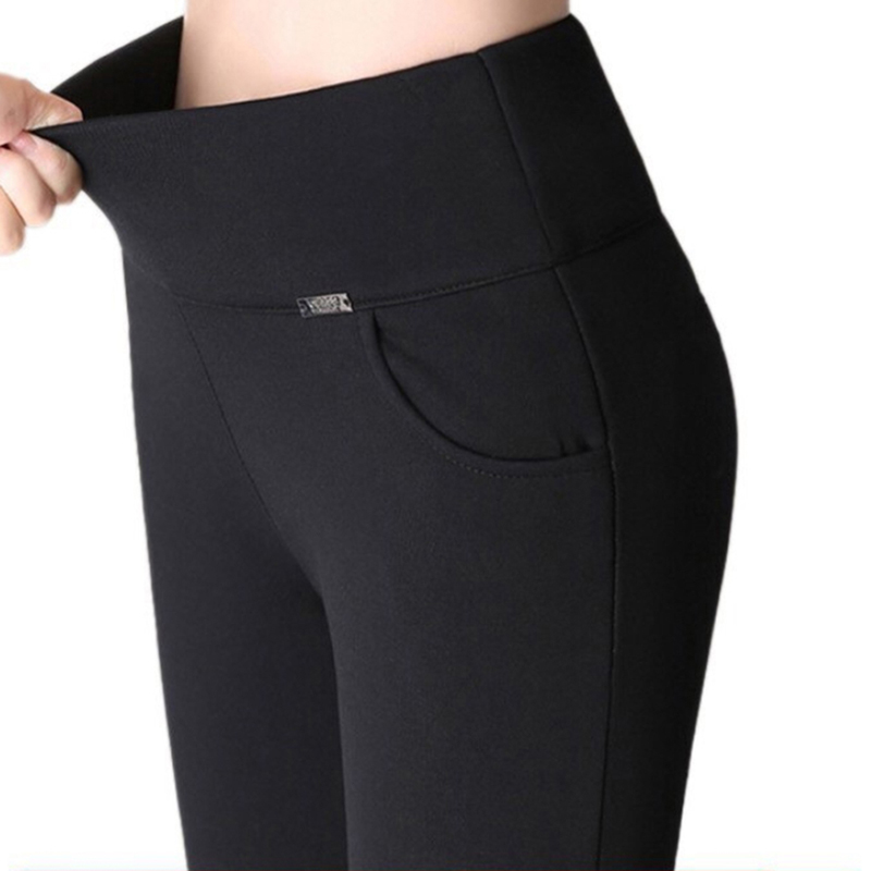 Title 1, High Waist Black Outer Wear Leggings Casual