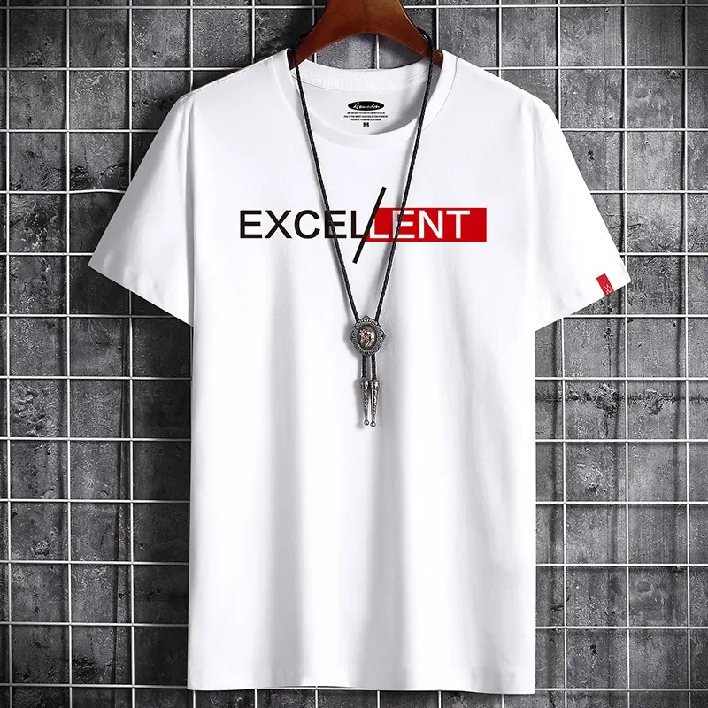 Cotton Summer Men's Short-sleeved T-shirt Bottoming Shirt Top Clothes