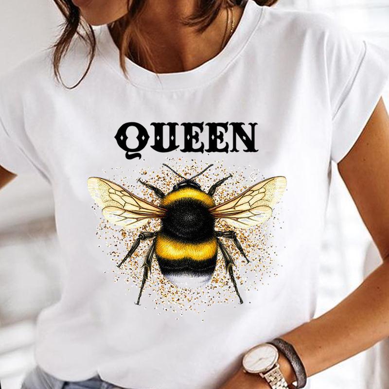 Title 19, Cartoon Dragonfly Sunflower Girl Fashion Top