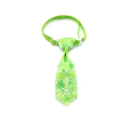 St. Patrick's Day Four-leaf Clover Bow Pet Tie - 10 Style - View 1